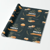 Verse Artisan Brood Bakkerij Loaf Rolls Baguette Cadeaupapier (Uitgerold)