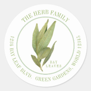 VERSE BAAI LAAT kleine ronde adreszegels Sticker