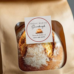Verse Bakdeeg Zuurdesem Labels Bakkerij Sticker