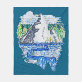 verse berg fleece deken (Voorkant)