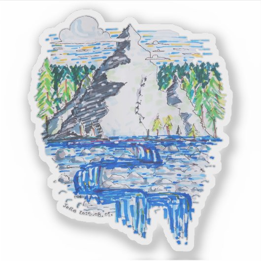 verse berg sticker (Voorkant)