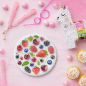 Verse bessen in een cirkel papieren bordje (Feest)