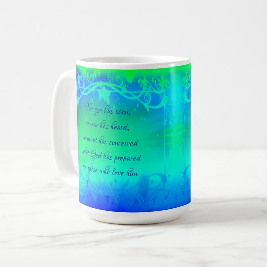 Verse biblique personnalisable - 15 oz. Mug (Devant gauche)