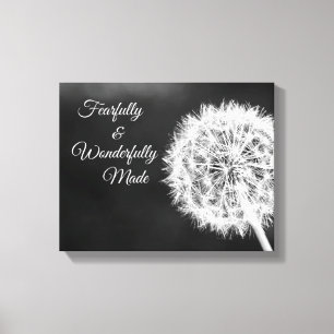 Verse bijbelverse, verfijnde en wonderbaarlijke vo canvas afdruk