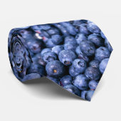 Verse blauwe bes stropdas (Opgerold)
