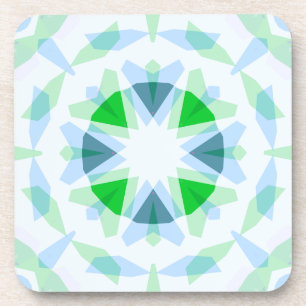 Verse Blauwe Groene Ster Dopamine Decor Kitsch Bier Onderzetter