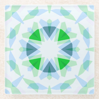 Verse Blauwe Groene Ster Dopamine Decor Kitsch Glazen Onderzetter