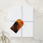 Verse bloemen afgelopen dag cadeaulabel (Met Touw)