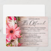 Verse Bloemen Bloemisterij Het is Officieel Bruilo Kaart (Voorkant / Achterkant)