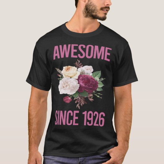 Verse bloemen - Geweldige sinds 1926 T-shirt (Voorkant)