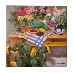 Verse bloemen I Tegeltje