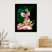 Verse bloemen poster (Keuken)