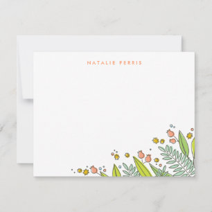 Verse Bloementuin Gepersonaliseerde briefpapier Ka Kaart