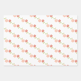 Verse bloemenvouwvellen inpakpapier vel