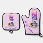 Verse Blueberry Drink Mitt & Pot Holder Set (Voorkant)