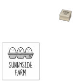 Verse Boerderij Eieren Doos 2 Klein Rubberstempel (Gestempeld)