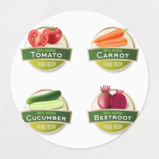 Verse Boerderijen Labels (Design 1)