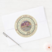 Verse boerderijen zeep aanpassen ronde sticker (Envelop)