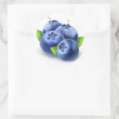 Verse bosbessen ronde sticker (Tas)