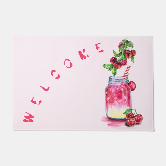 Verse Cherry Drink Deurmat (Voorkant)