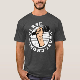 Verse Chorus Verse Microfoon grappig T-shirt