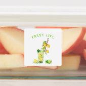 Verse citroen Drink labels - aangepaste tekst (Aangebracht)