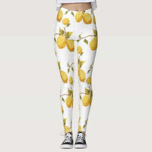 verse citroenen: simplistisch design leggings