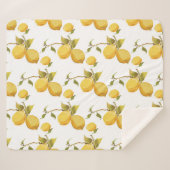  verse citroenen: simplistisch design sherpa deken (Voorkant (horizontaal))