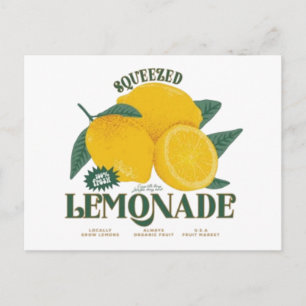 Verse citroenfruitkunst – Helder citrus zomerdag Briefkaart