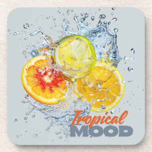 Verse Citrus Onderzetter Set - Tropische Sfeer