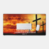 VERSE DE LA BIBLE CHRÉTIENNE TENDANCE CROIX COUCHE (Clavier et souris)