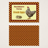Verse Eieren Cadeau Labels Visitekaartje (Voorkant /achterkant)