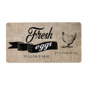 Verse eieren -  ⎢ Eiwitkartonetiket Etiket (Voorkant)