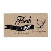 Verse eieren -  ⎢ Eiwitkartonetiket Etiket (Voorkant)
