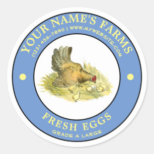 Verse eieren Etiket Sjabloon