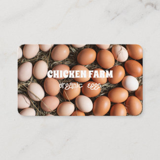 Verse eieren Organic Bio Eggs Chicken Hen Boerderi Visitekaartje