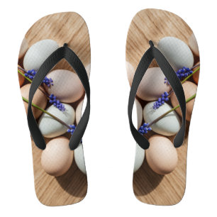 Verse eieren schalen op maat gemaakt teenslippers