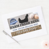 Verse eitjes van het Boerderij Premium Quality Chi Rechthoekige Sticker (Envelop)
