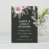 Verse & Elegante Groene Bloemen Kaart (Staand voorkant)