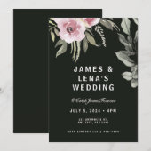 Verse & Elegante Groene Bloemen Kaart (Voorkant / Achterkant)