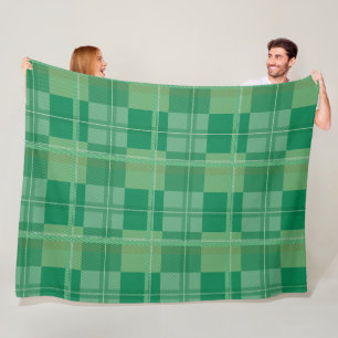 Verse emeralden salie geruite esthetische fleece deken