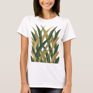 Verse frisse groene Gouden bladeren Statement Desi T-shirt