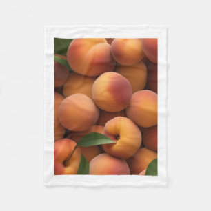 Verse frisse perziken fruit throw deken