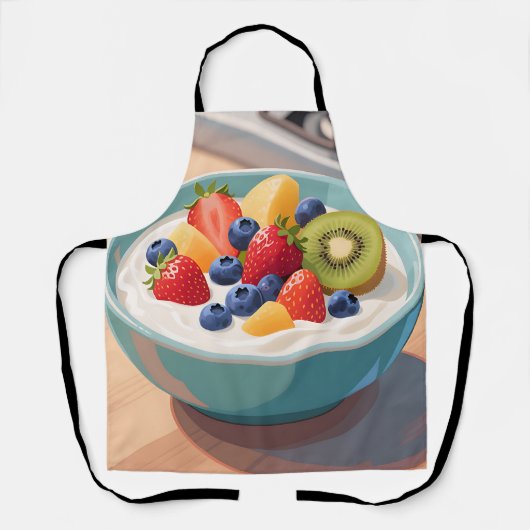 Verse Fruit Yoghurtkom Schort (Voorkant)