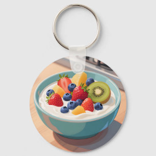 Verse Fruit Yoghurtkom Sleutelhanger