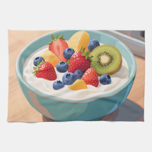 Verse Fruit Yoghurtkom Theedoek