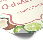 Verse Fruiten van de Markt Bruiloft Advies Poster (Hoek)