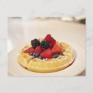 Verse fruitwafel briefkaart