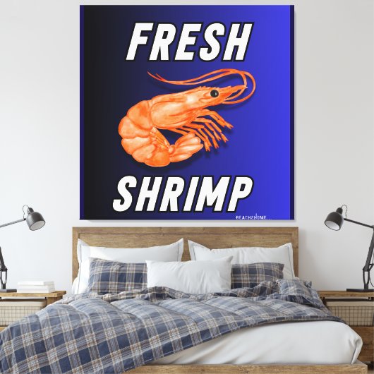 verse garnaal canvas afdruk (Insitu (Slaapkamer))