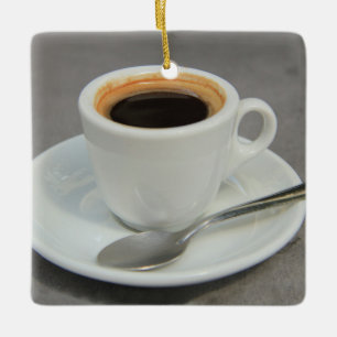 Verse gebrouwen espresso keramisch ornament